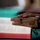 Father Amaro Lopes celebrates a mass in a chapel at the bishop’s house in Altamira. Image by Spenser Heaps. Brazil, 2019.