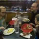 Lucy, 10, Will, 7, and their father Tom Maxwell, of Iowa City eat breakfast at the Hamburg Inn No. 2 on Friday, Oct. 6, 2017, in Iowa City. Michael Lee, owner of the Hamburg Inn plans to open versions of the American style restaurant in China. Image by Kelsey Kremer. United States, 2017.