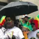 Many people were wearing T-shirts with pictures of Abiy surrounded by Ethiopia's colors. Image by Jazmin Goodwin. United States, 2018.