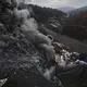 There are larger furnaces that produce 20 tons of product and are fueled by larger truck and heavy equipment tires. Image by Larry C. Price. Macedonia, 2018.